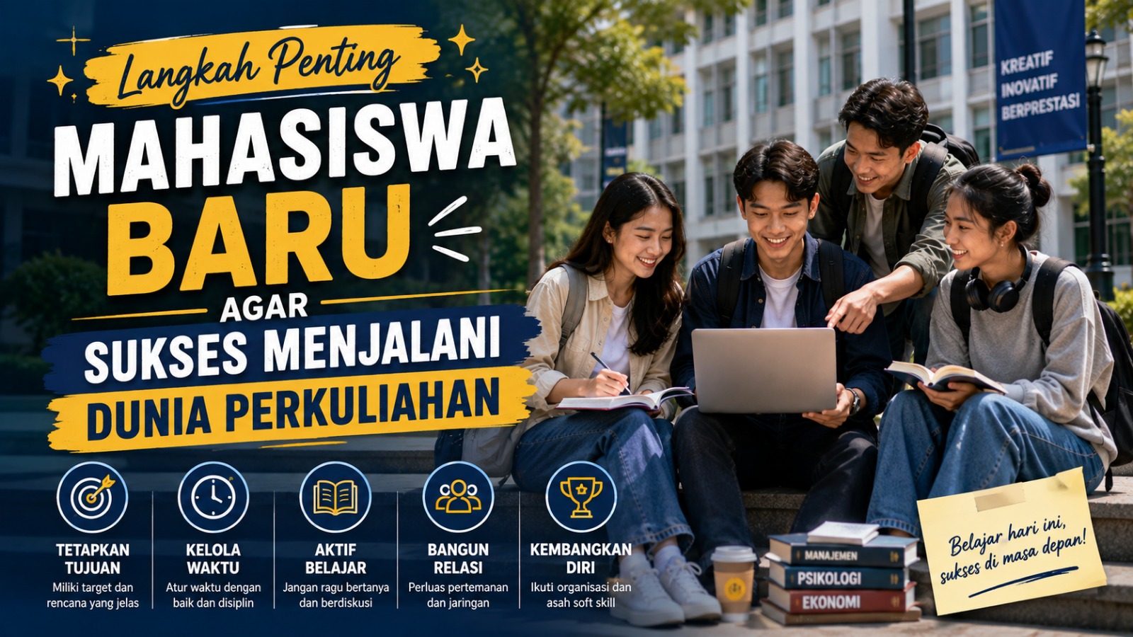 Langkah Penting Mahasiswa Baru agar Sukses Menjalani Dunia Perkuliahan