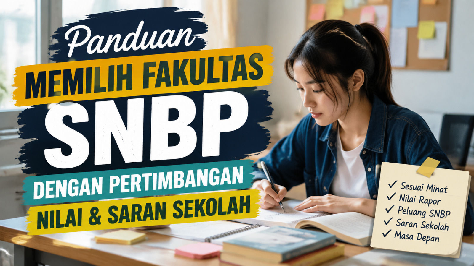 Panduan Memilih Fakultas SNBP Dengan Pertimbangan Nilai Dan Saran Sekolah