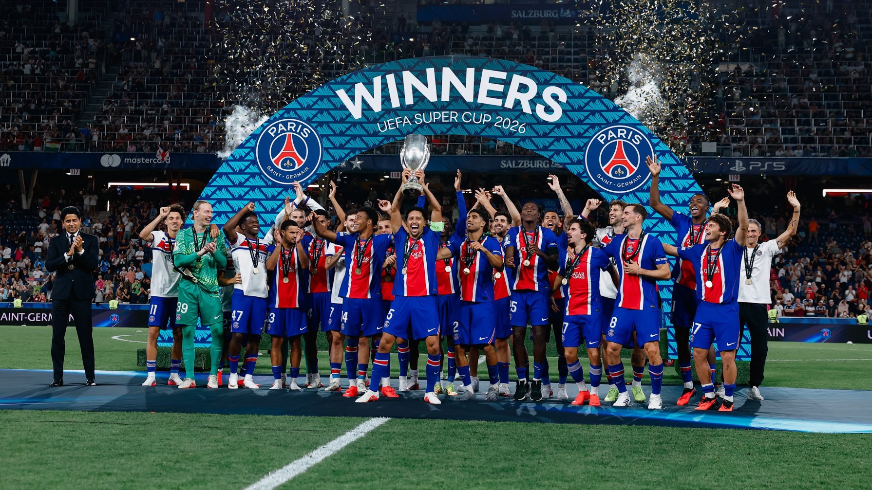 PSG vs Aston Villa Berakhir 2-1, Les Parisiens Pertahankan Gelar Piala Super UEFA
