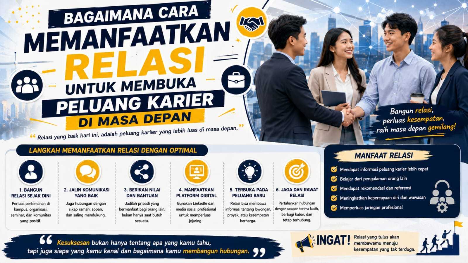 Bagaimana Cara Memanfaatkan Relasi Untuk Membuka Peluang Karier Di Masa Depan?