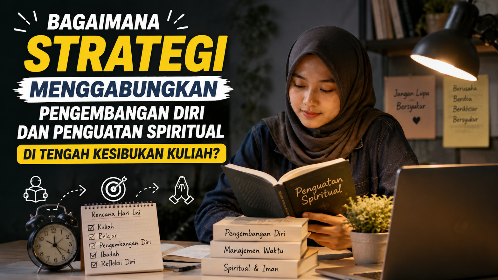 Bagaimana Strategi Menggabungkan Pengembangan Diri dan Penguatan Spiritual di Tengah Kesibukan Kuliah?