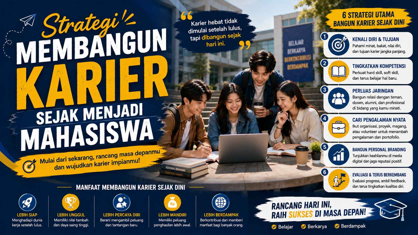 Strategi Membangun Karier Sejak Menjadi Mahasiswa