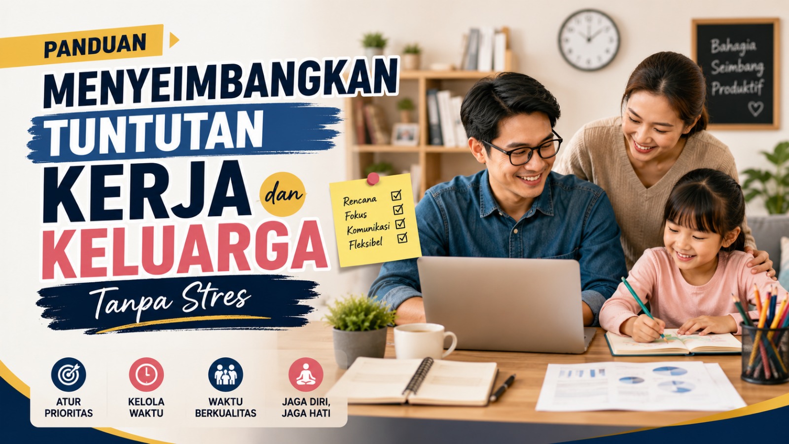 Panduan Menyeimbangkan Tuntutan Kerja dan Keluarga Tanpa Stres