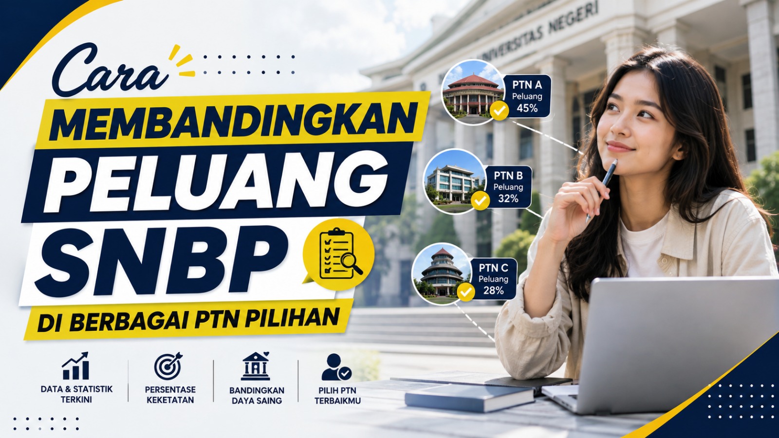 Cara Membandingkan Peluang SNBP di Berbagai PTN Pilihan