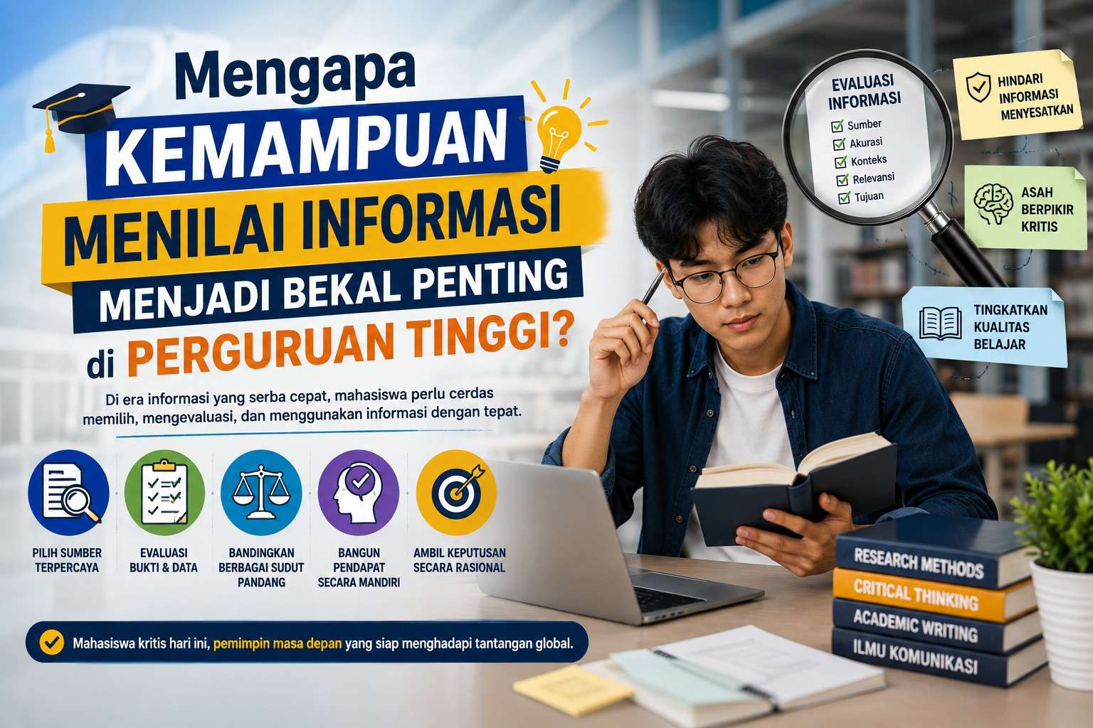 Mengapa Kemampuan Menilai Informasi Menjadi Bekal Penting di Perguruan Tinggi?