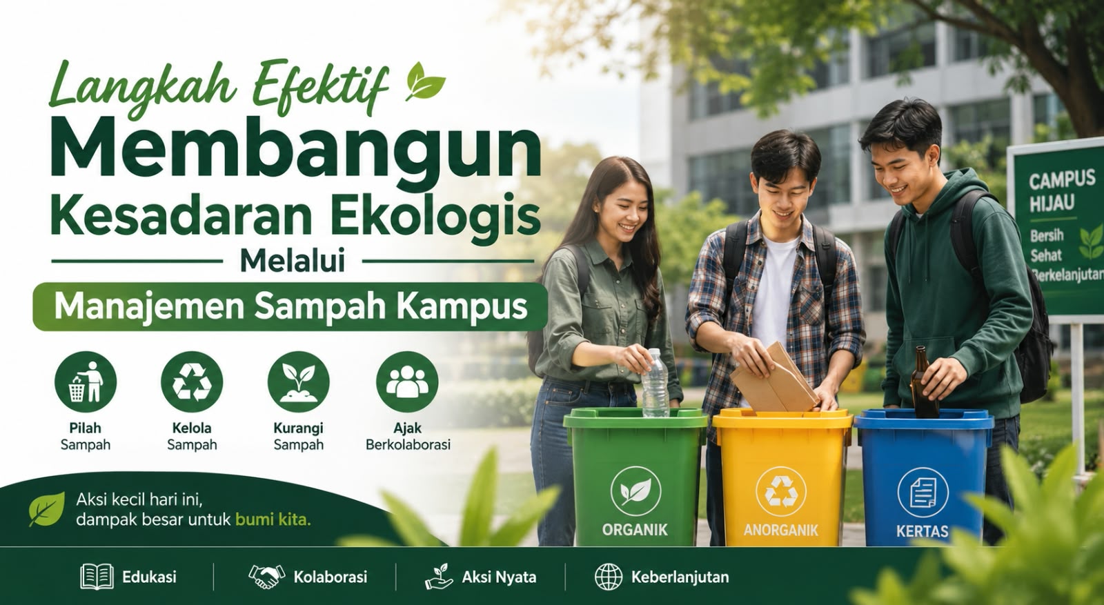 Langkah Efektif Membangun Kesadaran Ekologis Melalui Manajemen Sampah Kampus