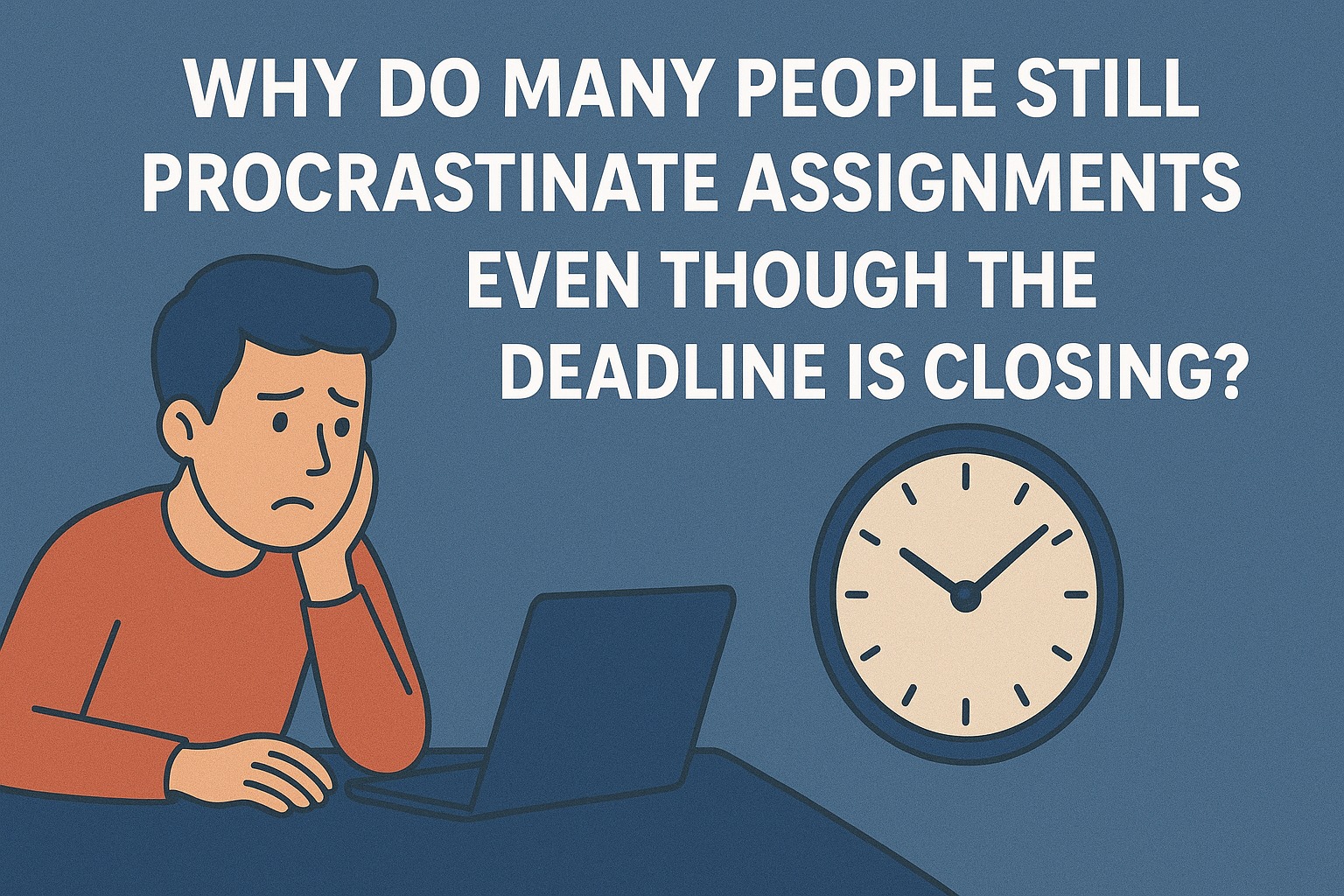 WHY DO MANY PEOPLE STILL PROCRASTINATE ASSIGNMENTS EVEN THOUGH THE DEADLINE IS CLOSING?