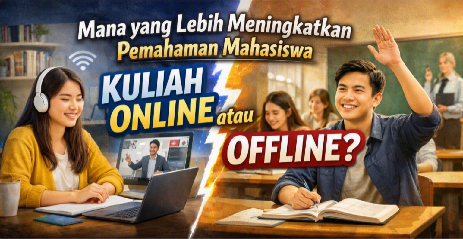 Mana yang Lebih Meningkatkan Pemahaman Mahasiswa Kuliah Online atau Offline?