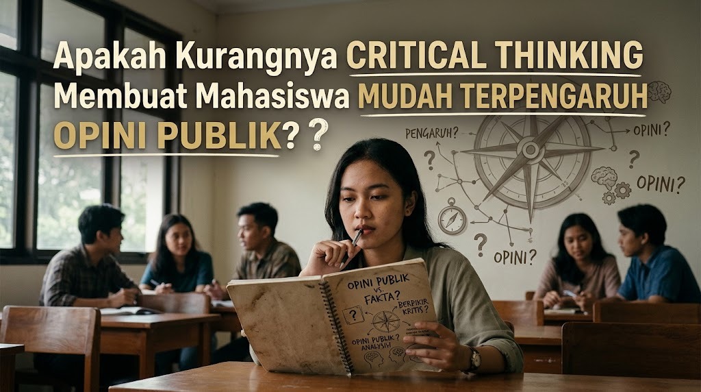 Apakah Kurangnya Critical Thinking Membuat Mahasiswa Mudah Terpengaruh Opini Publik?