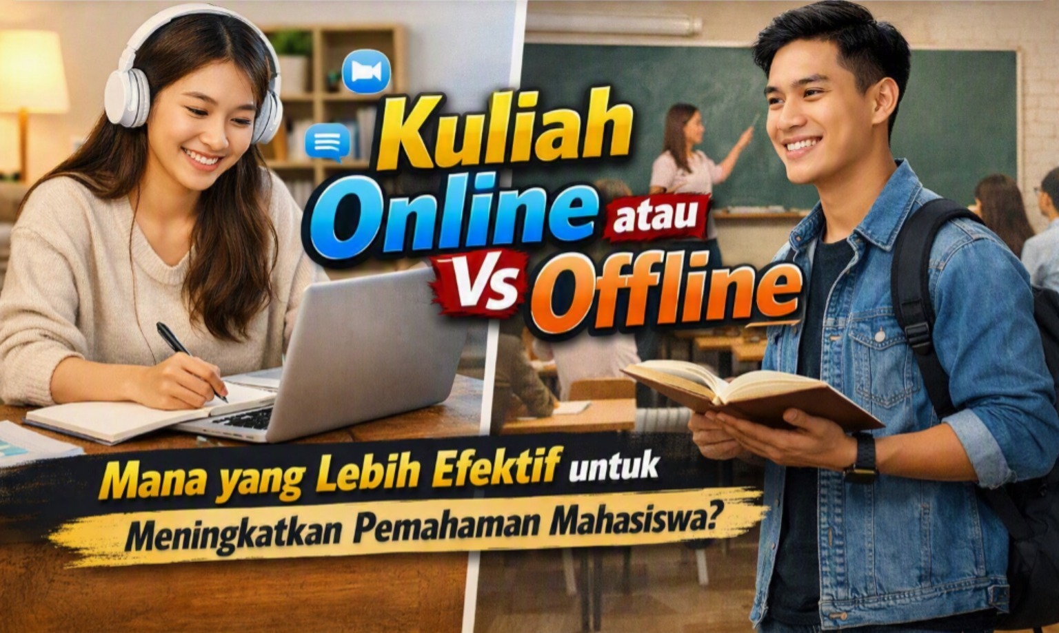 Kuliah Online atau Offline Mana yang Lebih Efektif untuk Meningkatkan Pemahaman Mahasiswa?