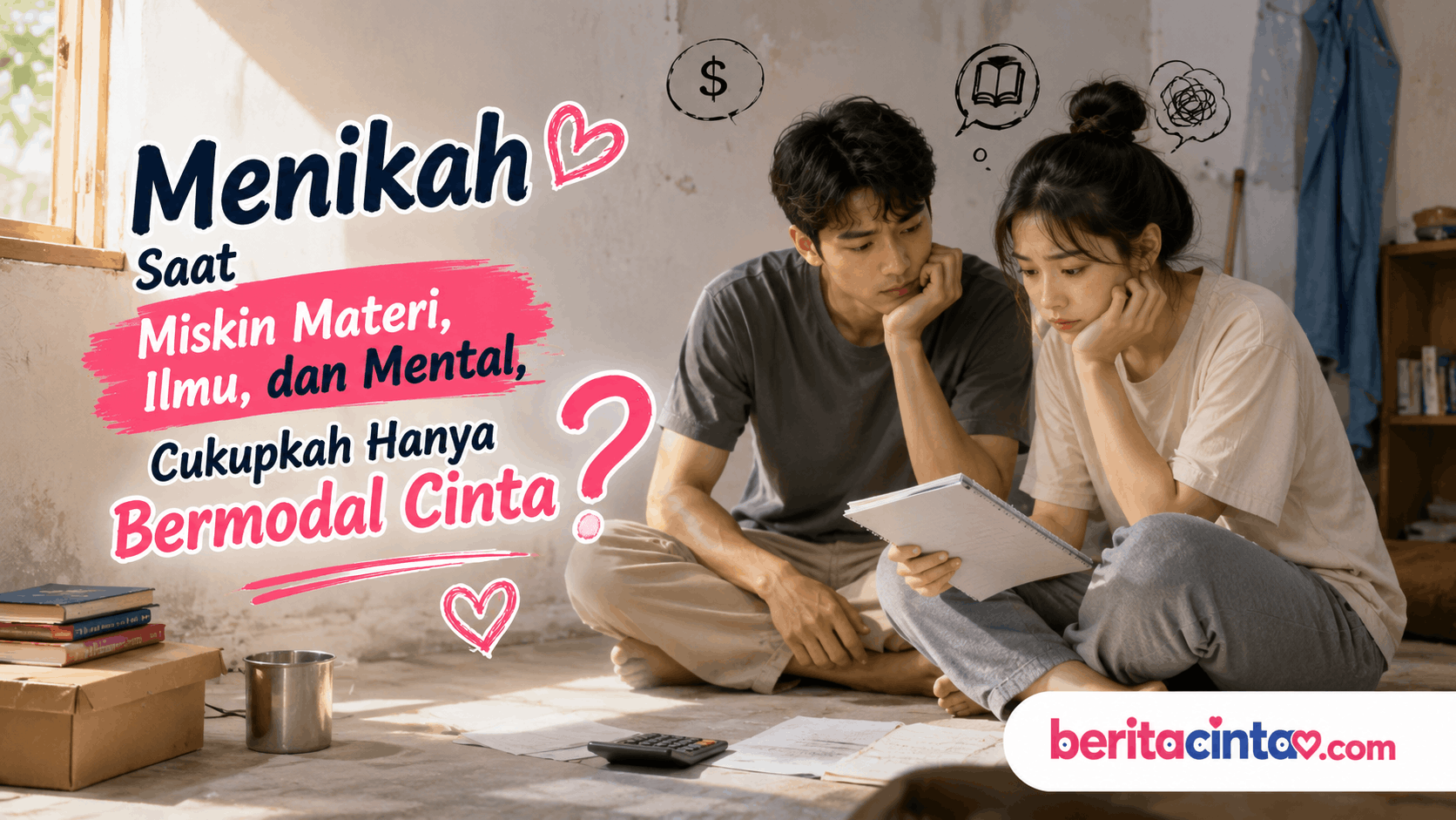 Menikah Saat Miskin Materi, Ilmu, dan Mental, Cukupkah Hanya Bermodal Cinta?