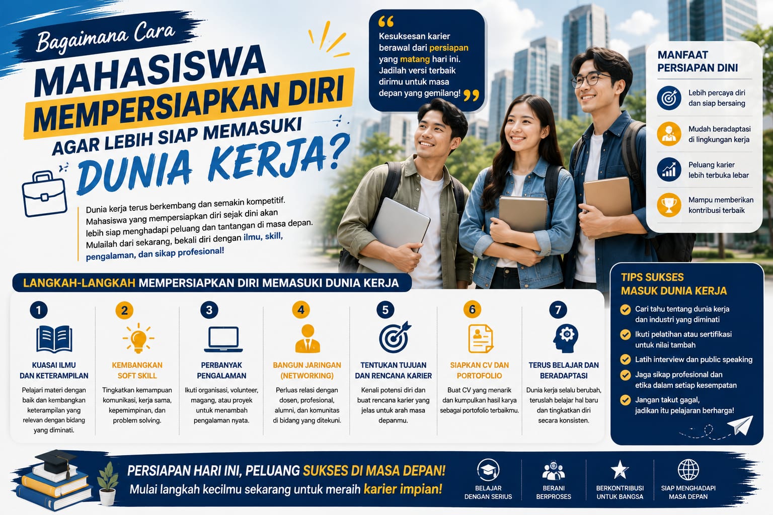 Bagaimana Cara Mahasiswa Mempersiapkan Diri Agar Lebih Siap Memasuki Dunia Kerja?
