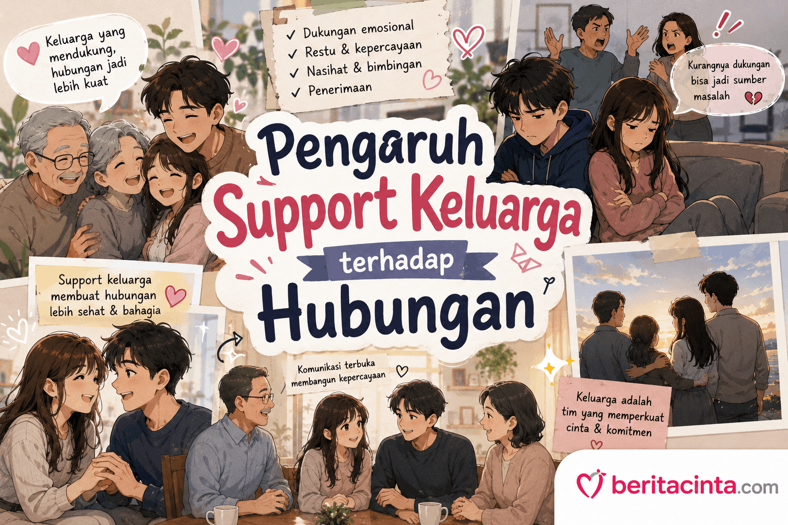 Pengaruh Support Keluarga terhadap Hubungan