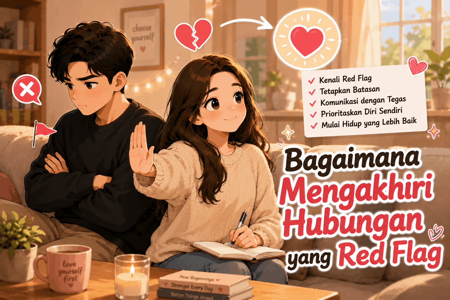 Bagaimana Mengakhiri Hubungan yang Red Flag