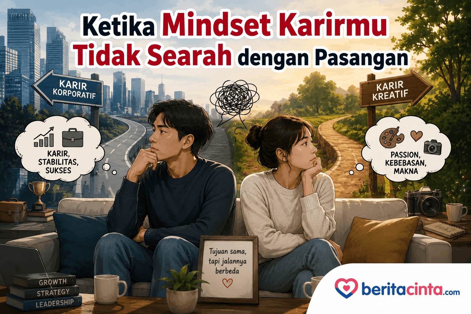 Ketika Mindset Karirmu Tidak Searah dengan Pasangan