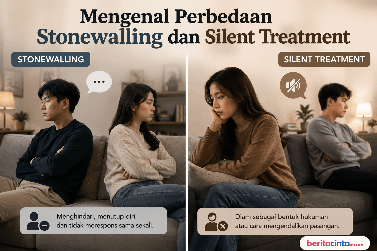 Mengenal Perbedaan Stonewalling dan Silent Treatment