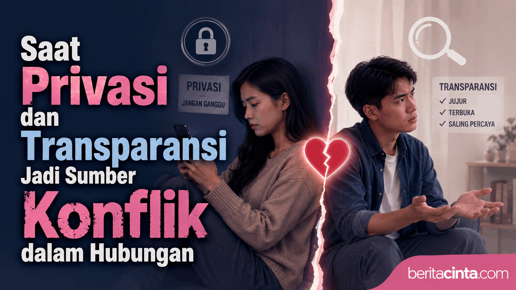 Saat Privasi dan Transparansi Jadi Sumber Konflik dalam Hubungan