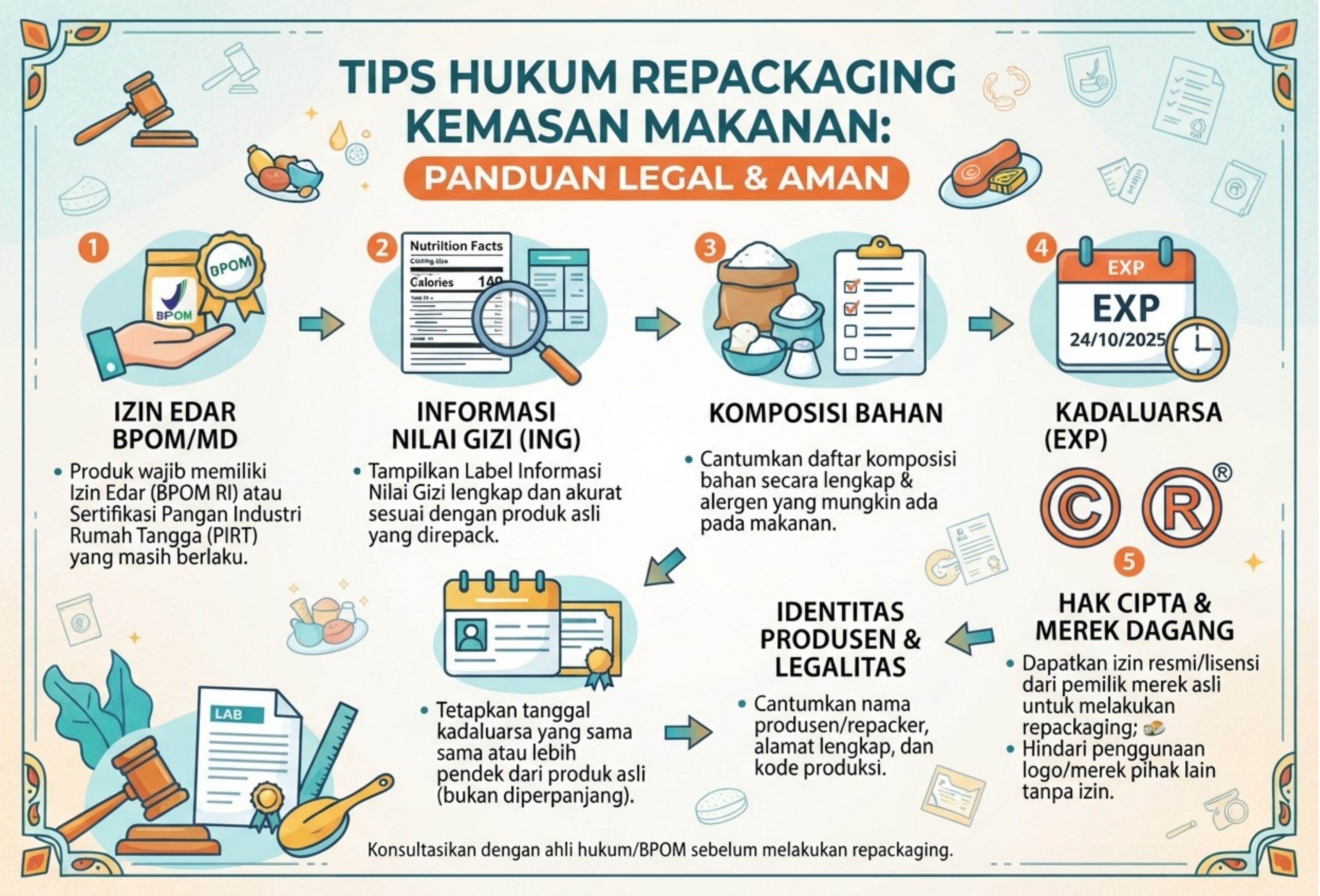 Tips Hukumnya Repackaging Kemasan Produk Makanan