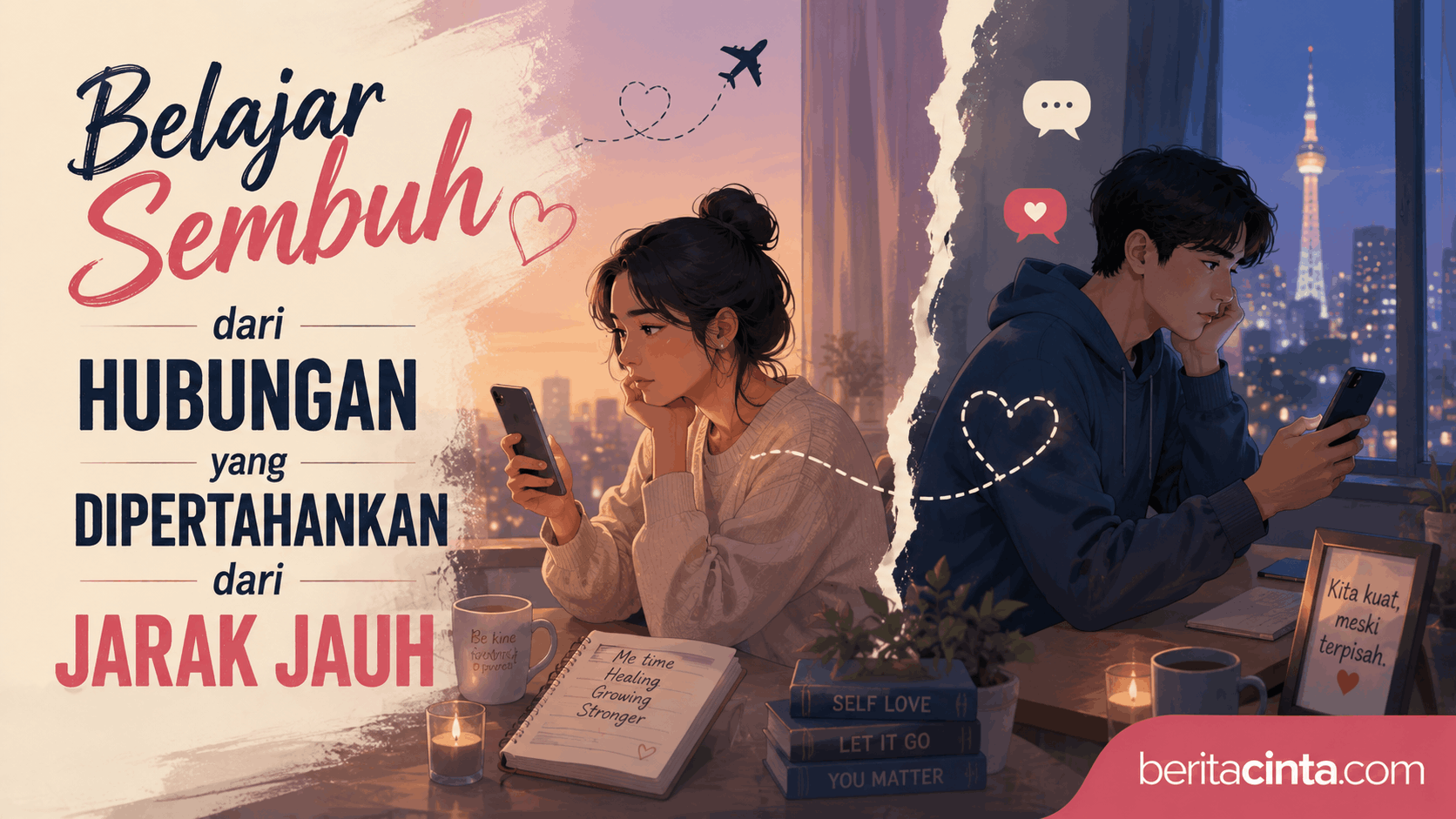 Belajar Sembuh dari Hubungan yang Dipertahankan dari Jarak Jauh