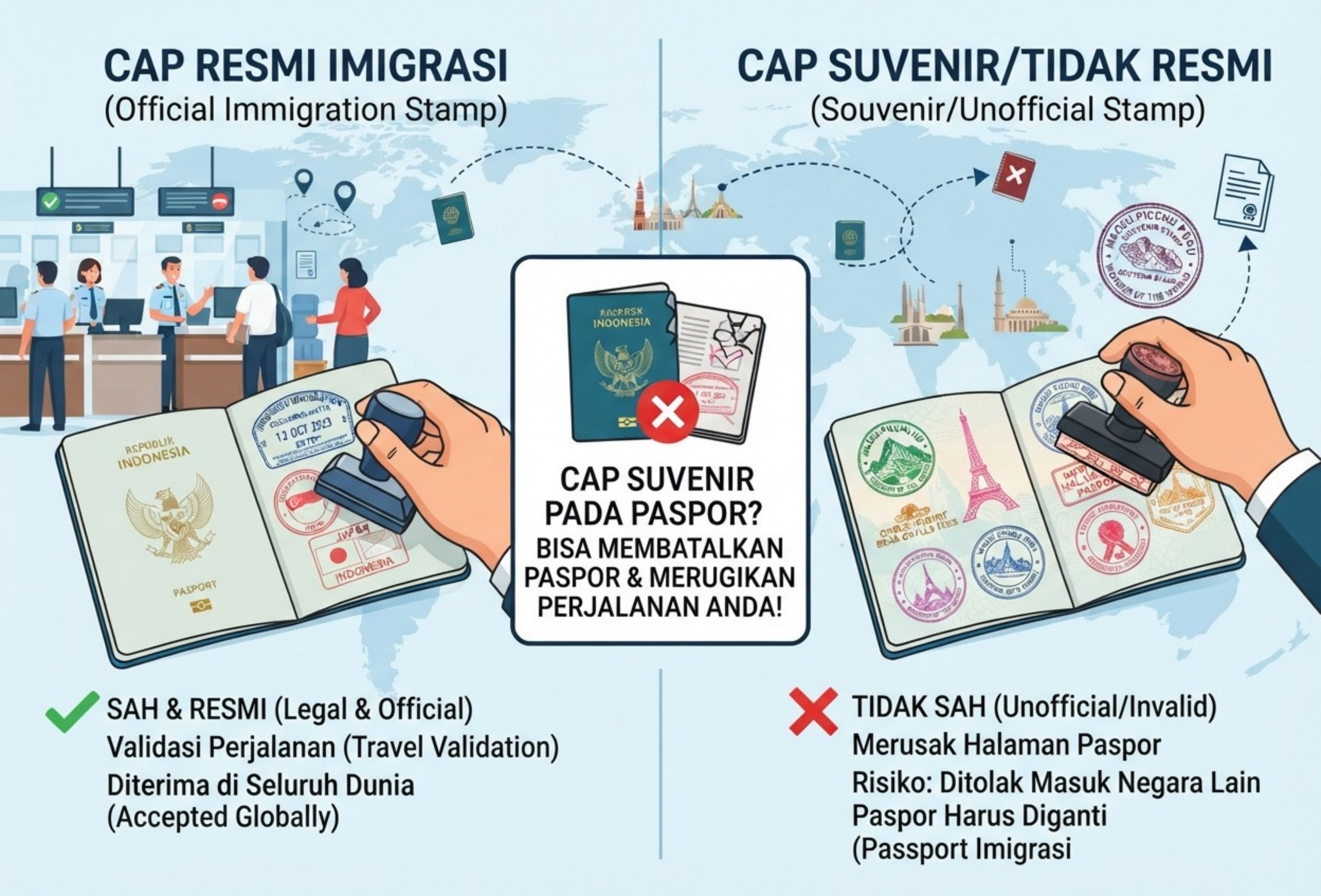 Hukumnya Cap Suvenir pada Paspor