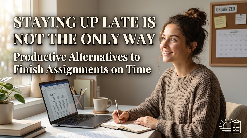Staying Up Late Is Not the Only Way Productive Alternatives to Finish Assignments on Time