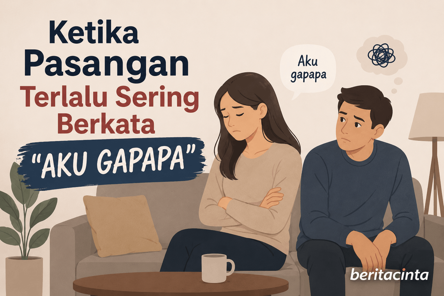 Ketika Pasangan Terlalu Sering Berkata "Aku Gak Apa-Apa"