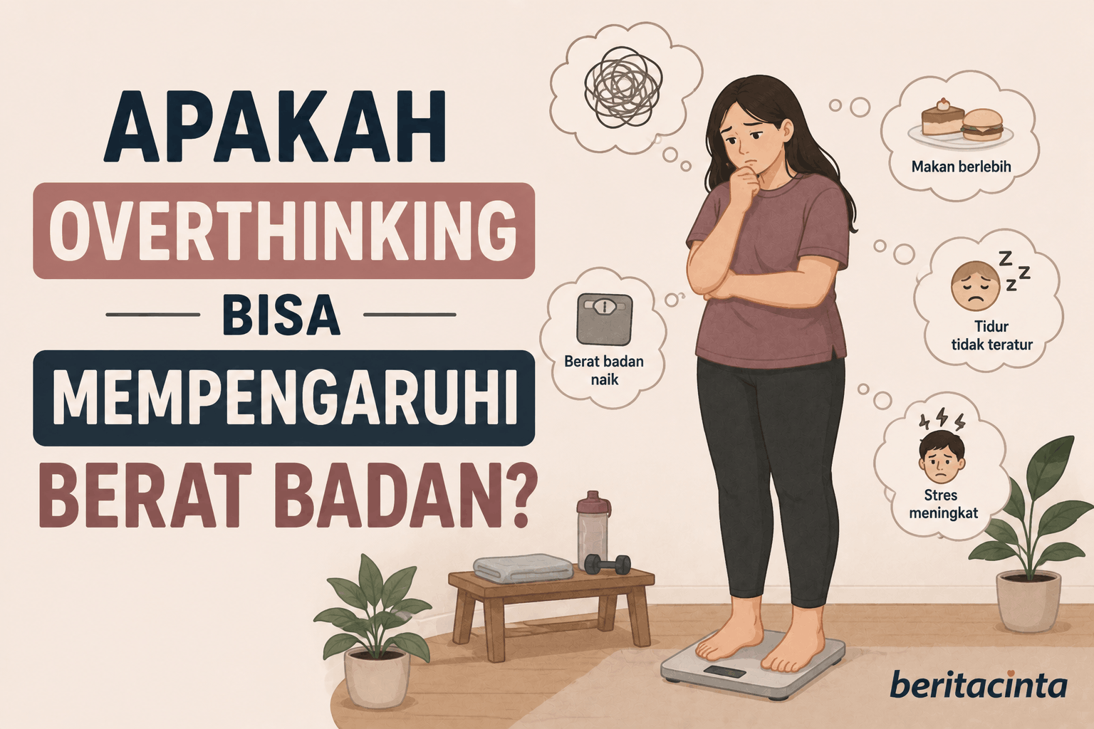 Apakah Overthinking Bisa Memengaruhi Berat Badan?
