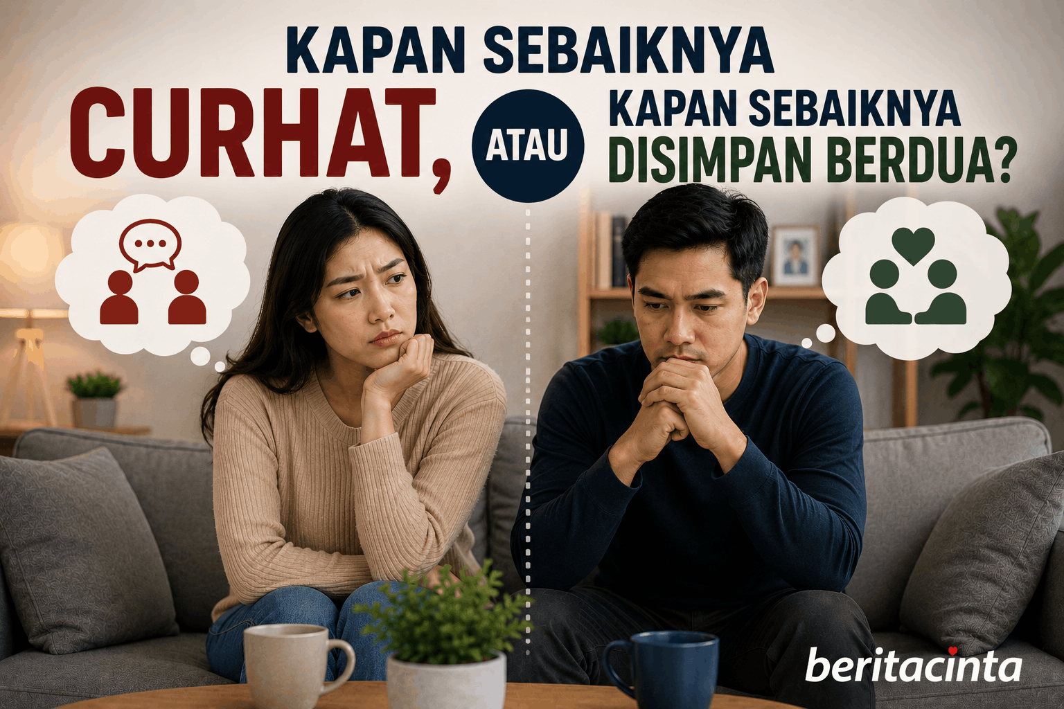 Kapan Sebaiknya Curhat, Kapan Sebaiknya Disimpan Berdua?