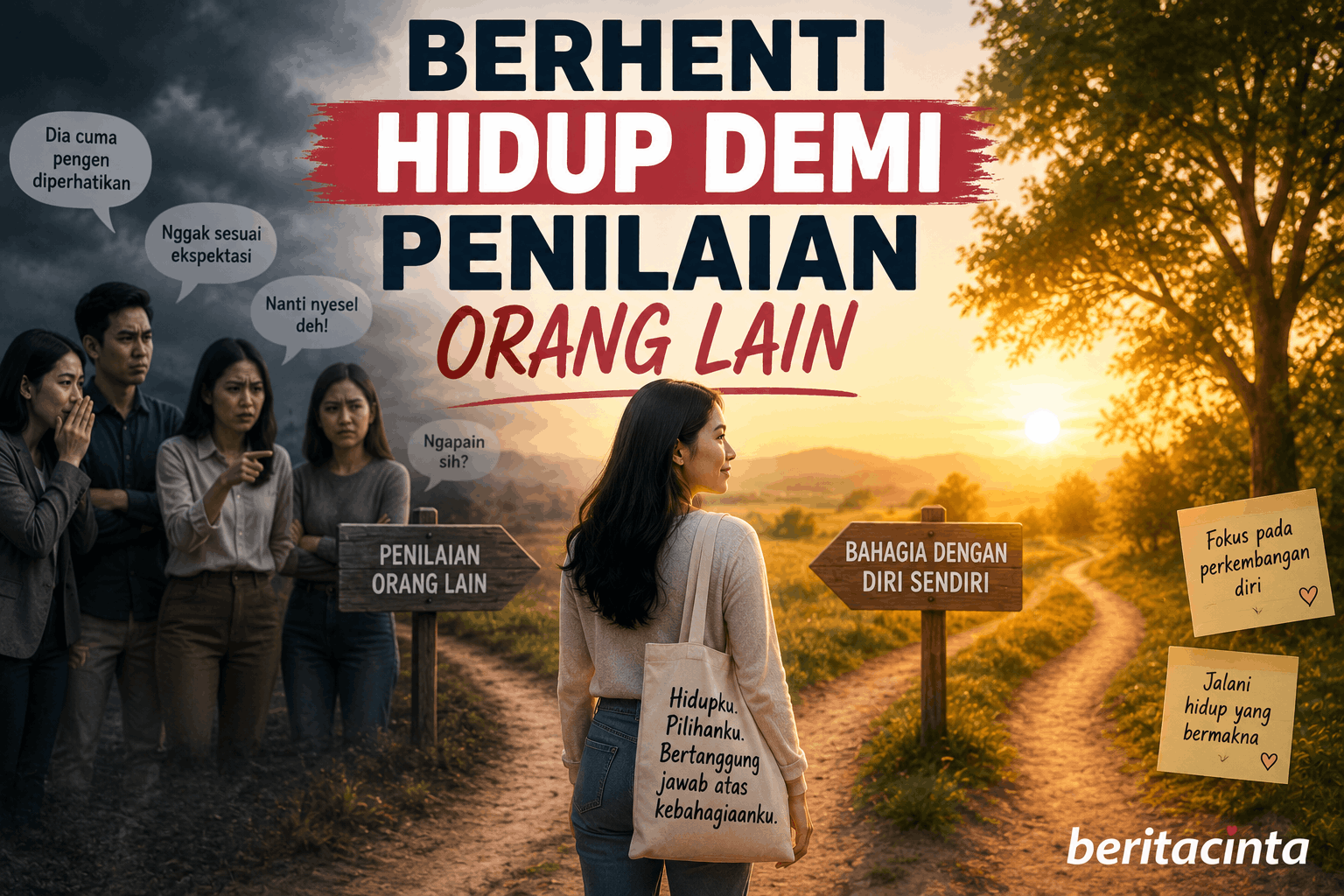 Berhenti Hidup Demi Penilaian Orang Lain