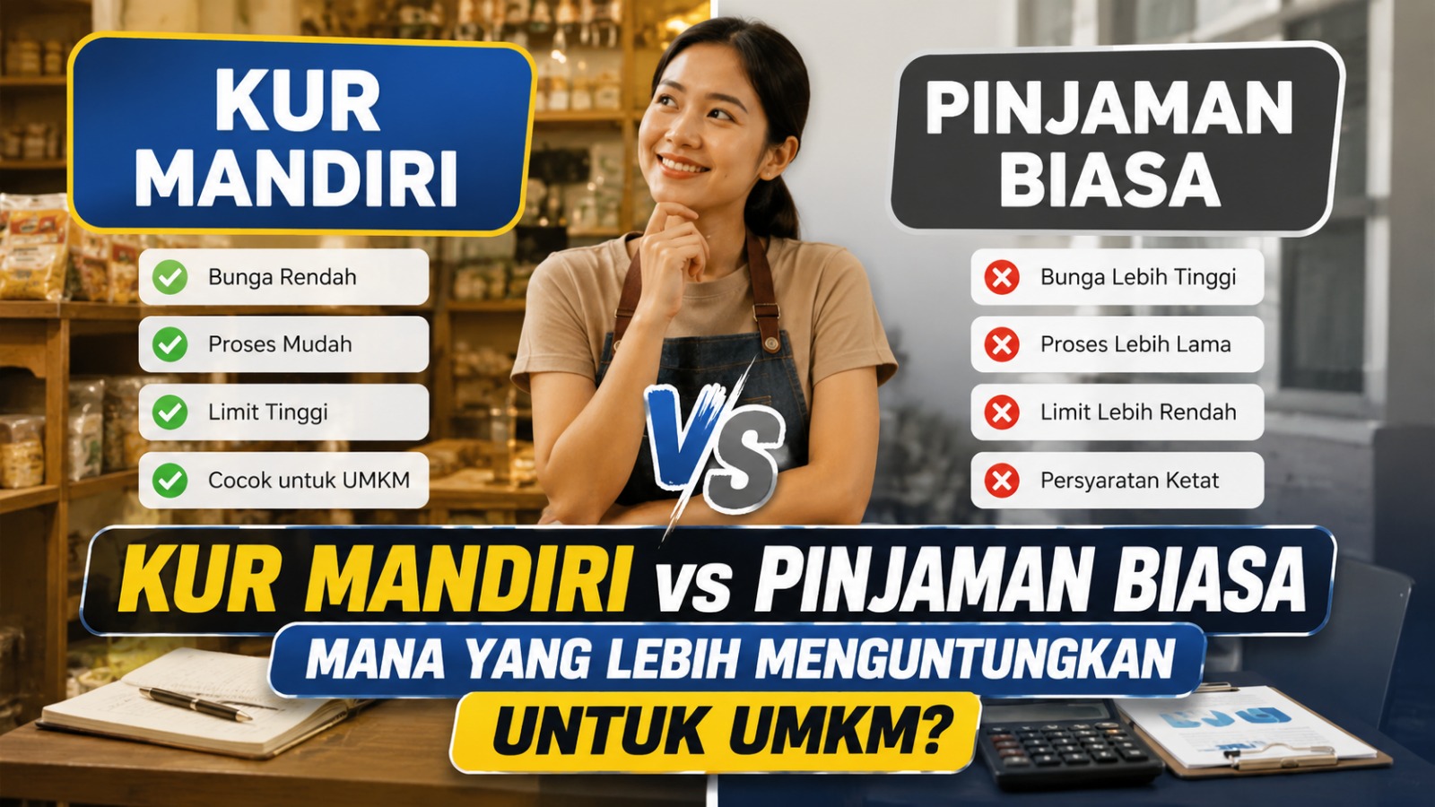 KUR Mandiri vs Pinjaman Biasa Mana yang Lebih Menguntungkan untuk UMKM