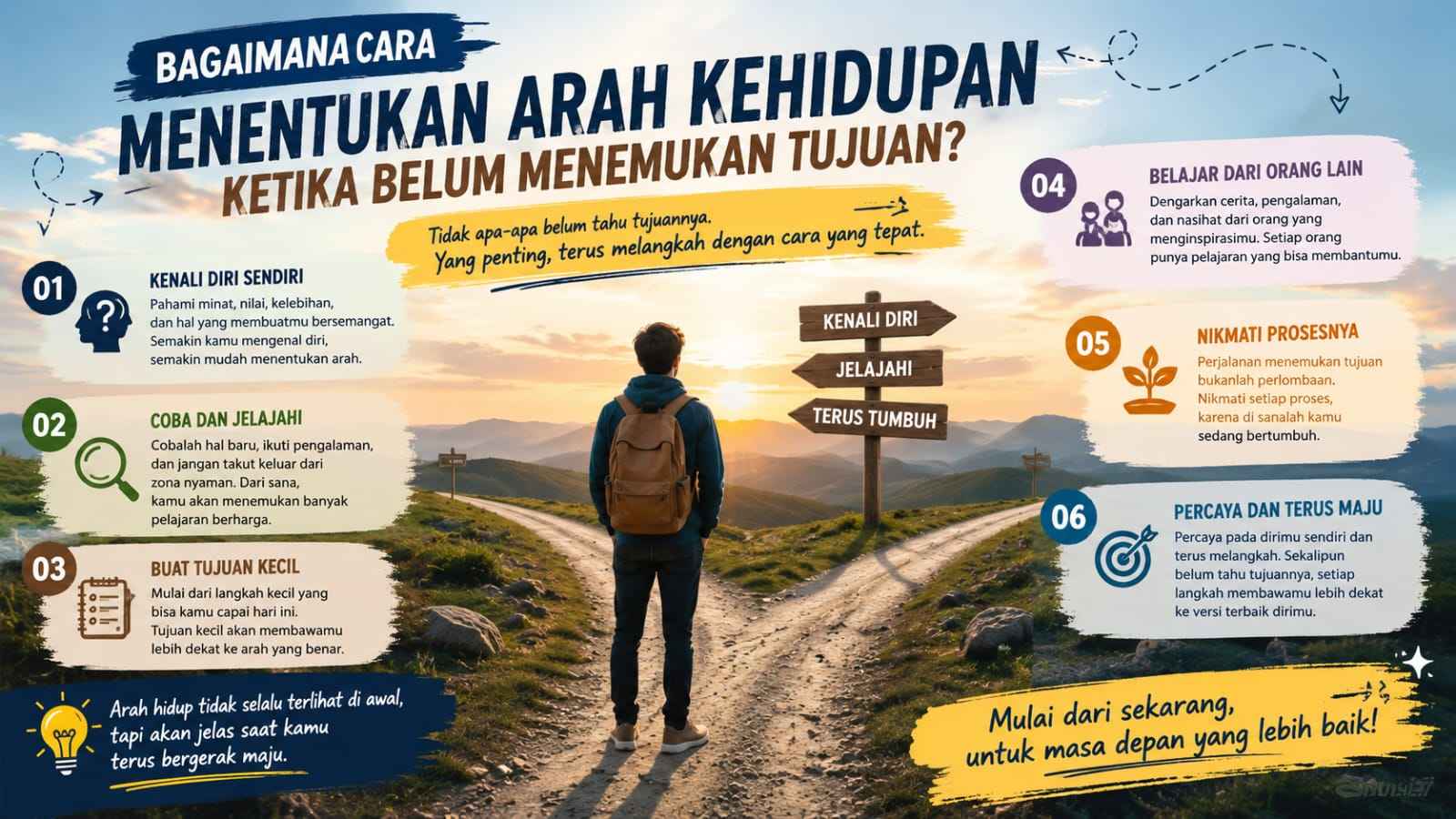 Bagaimana Cara Menentukan Arah Kehidupan Ketika Belum Menemukan Tujuan?