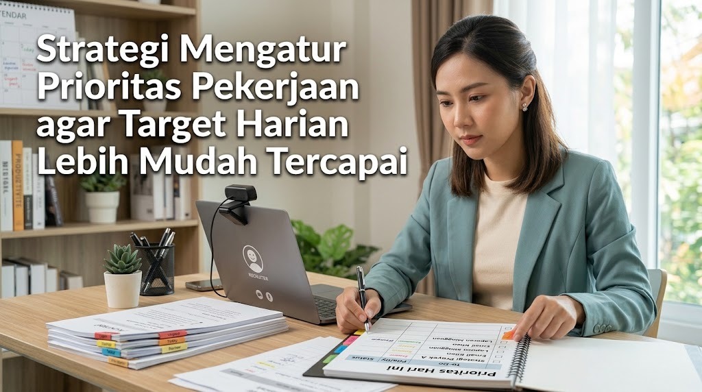 Strategi Mengatur Prioritas Pekerjaan Agar Target Harian Lebih Mudah Tercapai