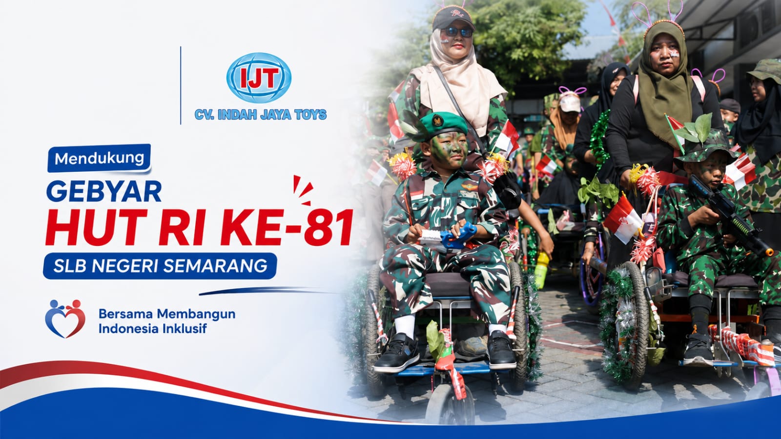 CV. Indah Jaya Toys Hadirkan Semangat Inklusi dalam Gebyar HUT RI ke-81 di SLB Negeri Semarang