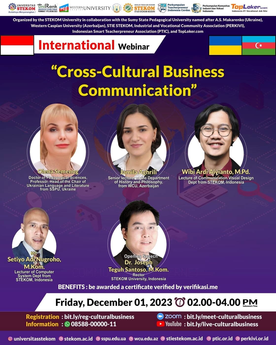 WEBINAR INTERNASIONAL Cross-Cultural Business Communication