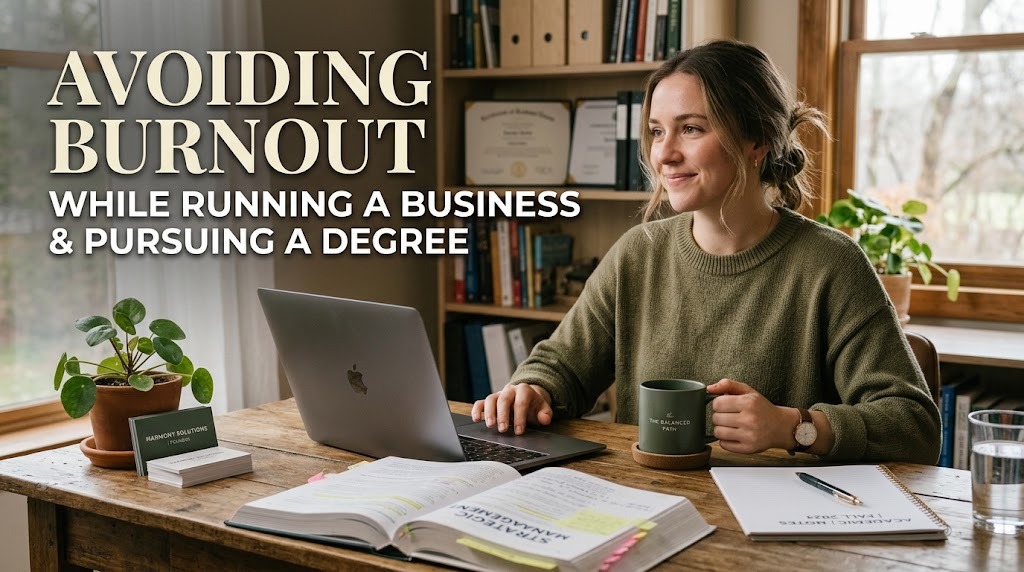 Avoiding Burnout While Running a Business and Pursuing a Degree