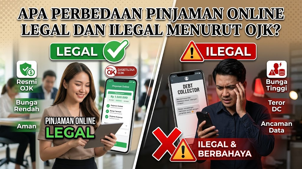 Apa Perbedaan Pinjaman Online Legal dan Ilegal Menurut OJK?