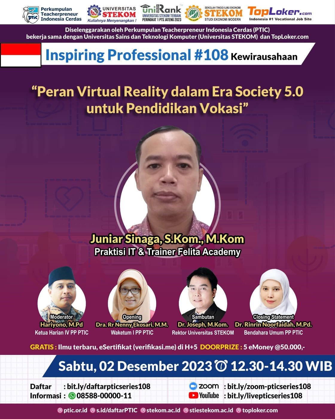 INSPIRING PROFESSIONAL Peran Virtual Reality dalam Era Scoiety 5.0 untuk Pendidikan Vokasi
