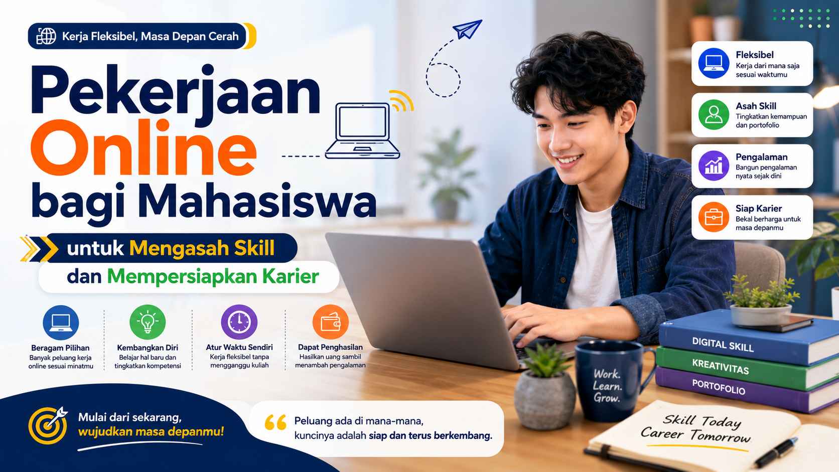 Pekerjaan Online bagi Mahasiswa untuk Mengasah Skill dan Mempersiapkan Karier  
