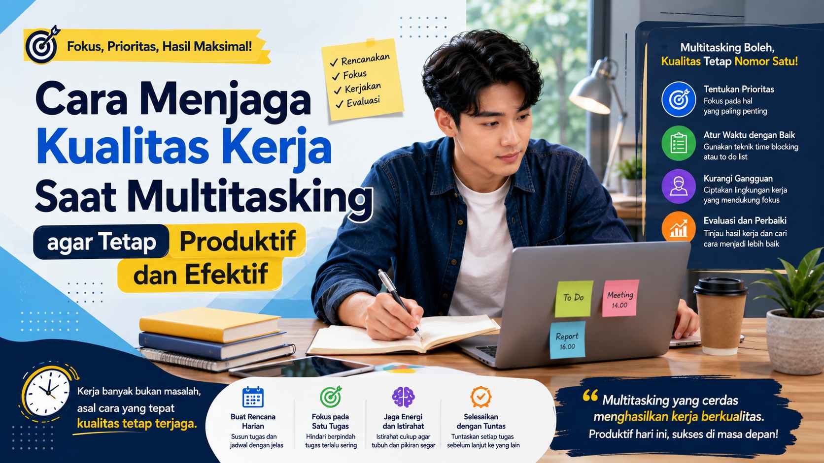Cara Menjaga Kualitas Kerja Saat Multitasking agar Tetap Produktif dan Efektif