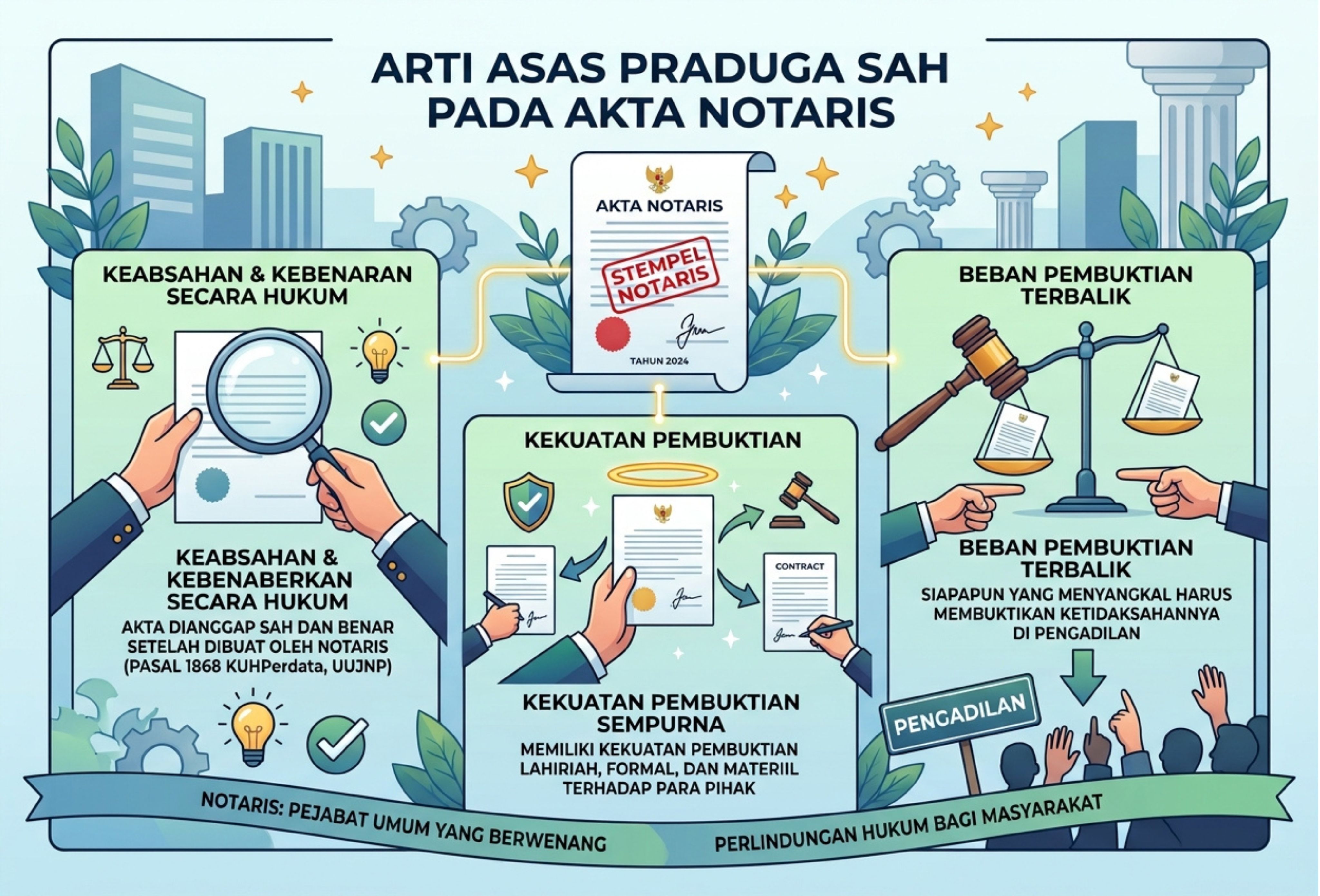 Arti Asas Praduga Sah pada Akta Notaris