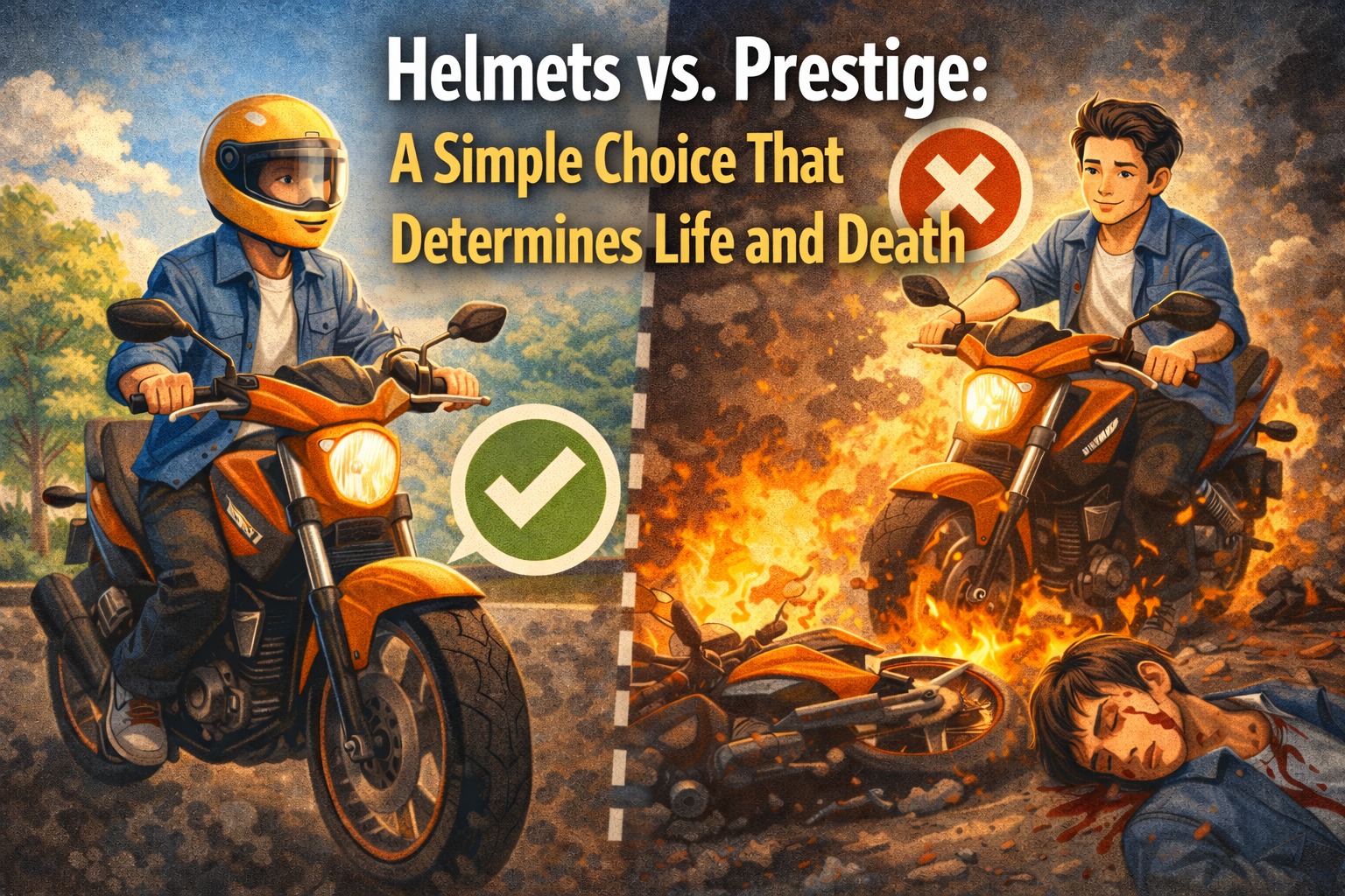 Helmets vs. Prestige: A Simple Choice That Determines Life and Death
