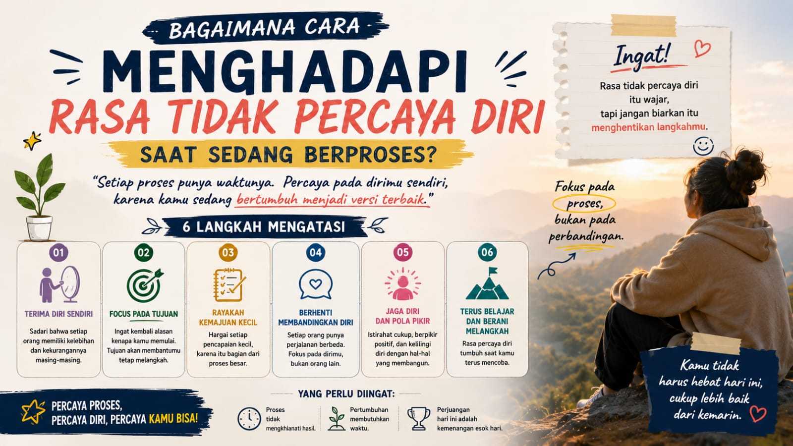 Bagaimana Cara Menghadapi Rasa Tidak Percaya Diri Saat Sedang Berproses?