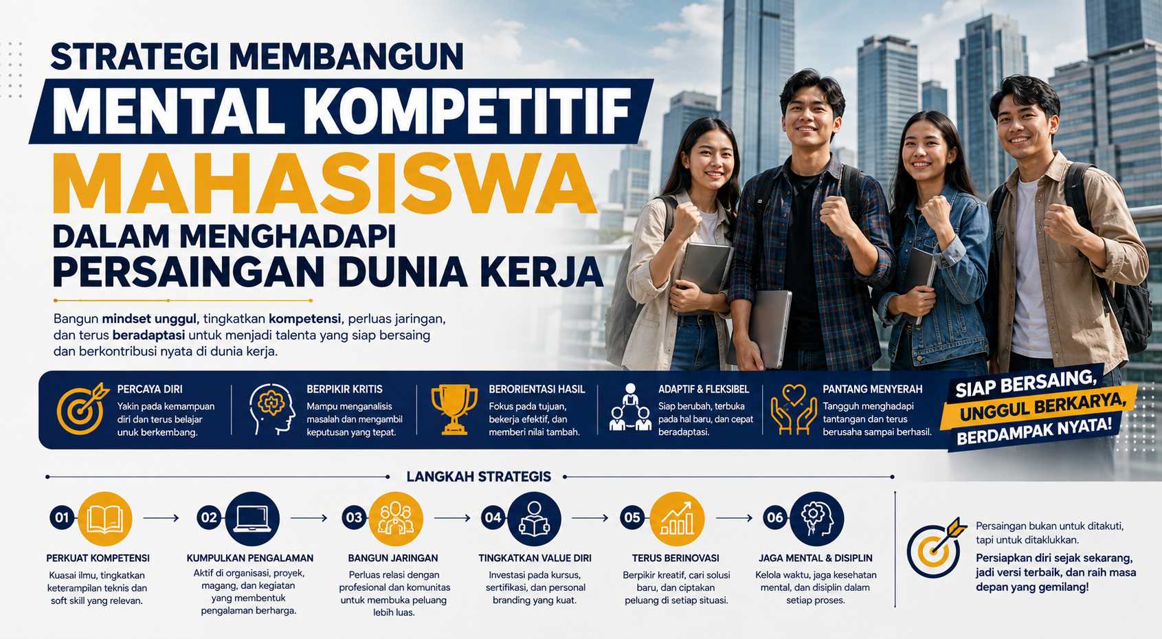 Strategi Membangun Mental Kompetitif Mahasiswa Dalam Menghadapi Persaingan Dunia Kerja