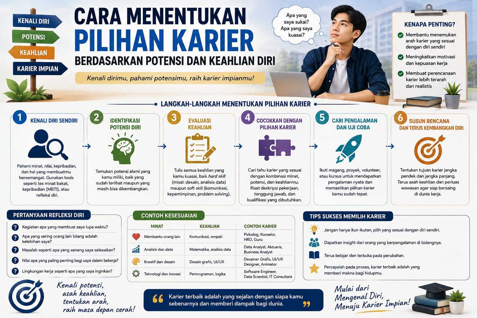 Cara Menentukan Pilihan Karier Berdasarkan Potensi Dan Keahlian Diri