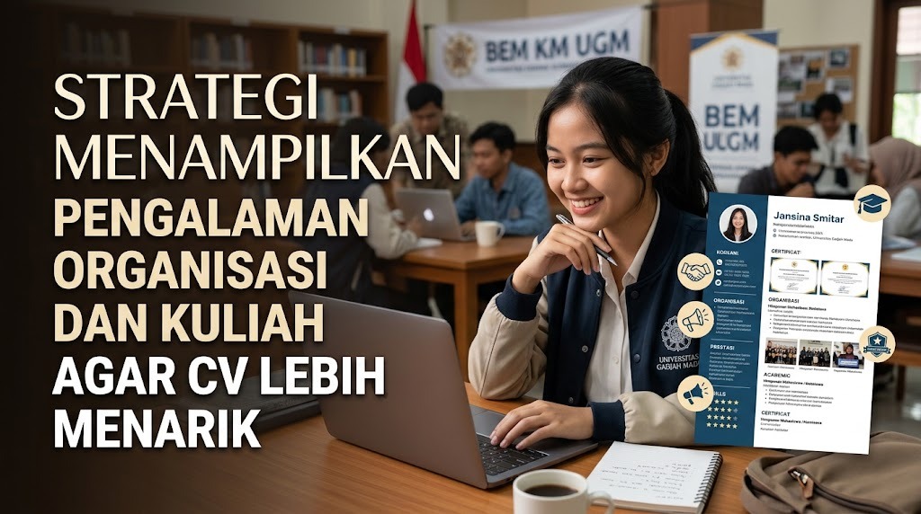Strategi Menampilkan Pengalaman Organisasi dan Kuliah agar CV Lebih Menarik