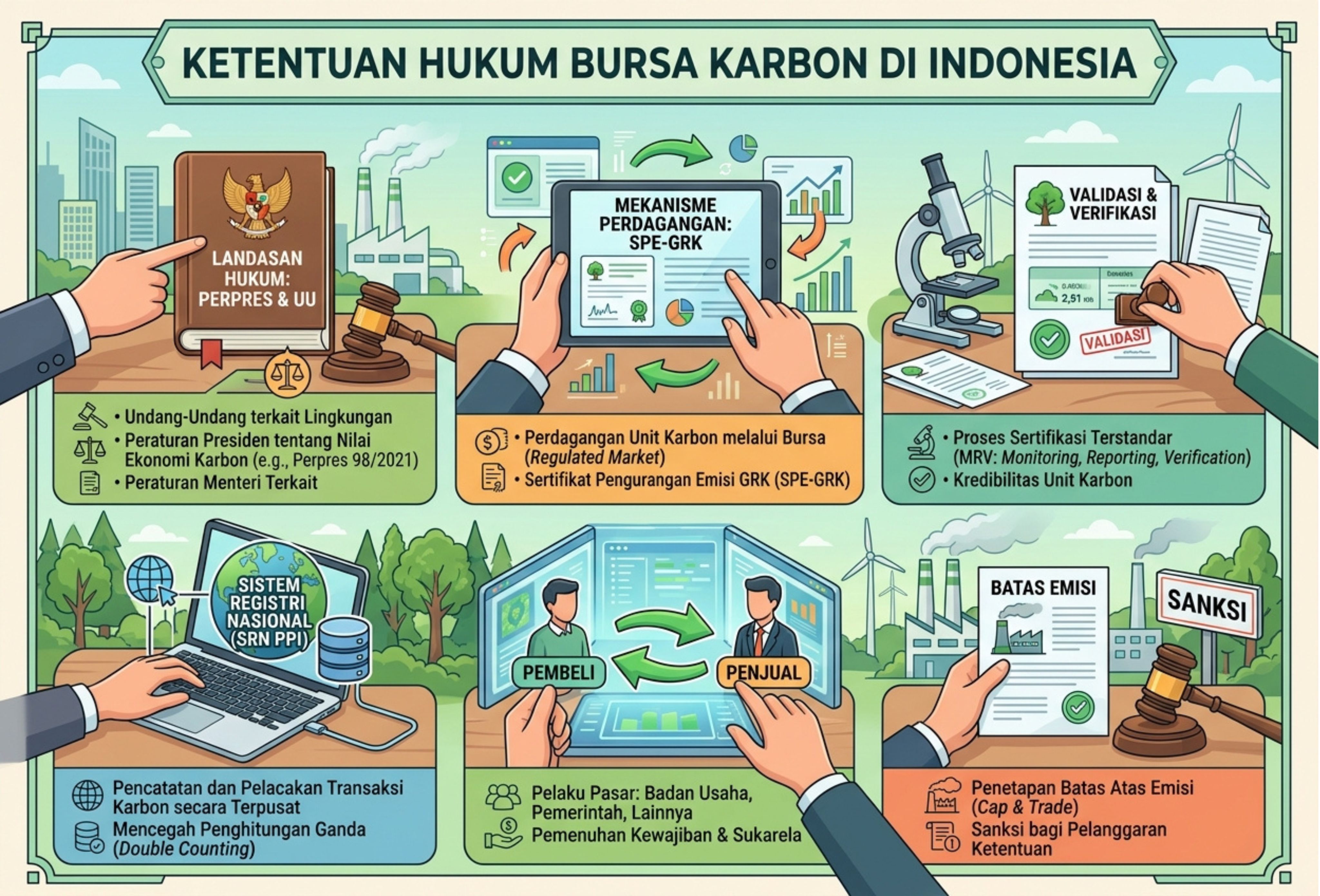 Ini Ketentuan Hukum Bursa Karbon di Indonesia