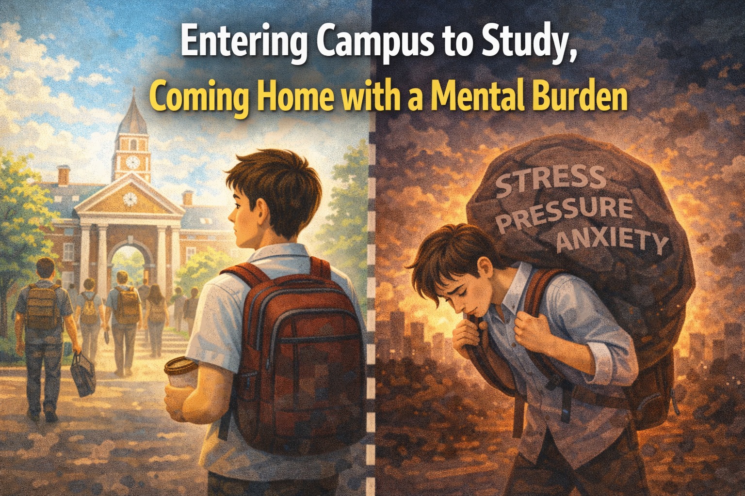 Entering Campus to Study, Coming Home with a Mental Burden