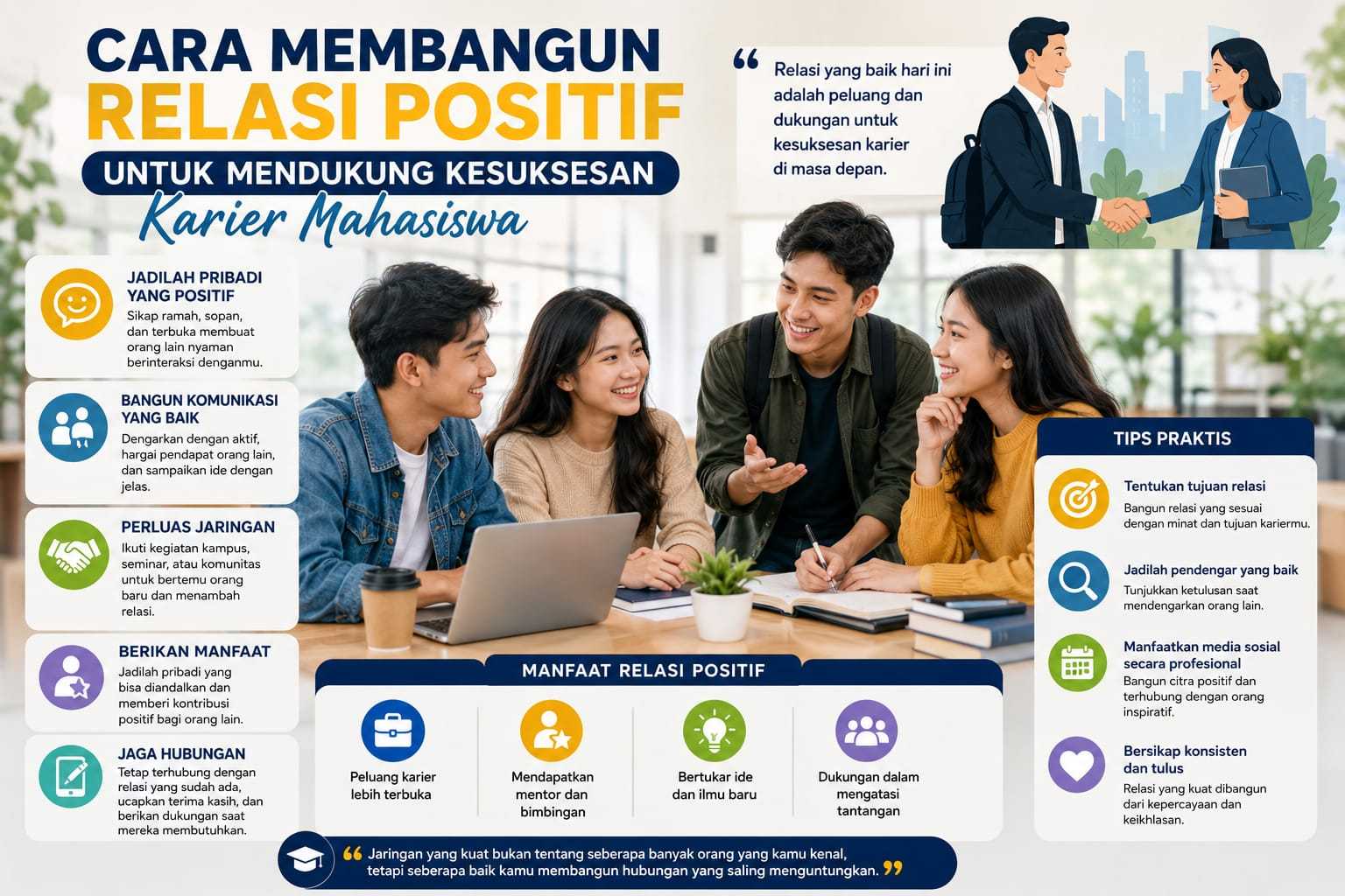 Cara Membangun Relasi Positif Untuk Mendukung Kesuksesan Karier Mahasiswa