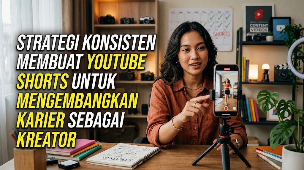 Strategi Konsisten Membuat YouTube Shorts untuk Mengembangkan Karier sebagai Kreator