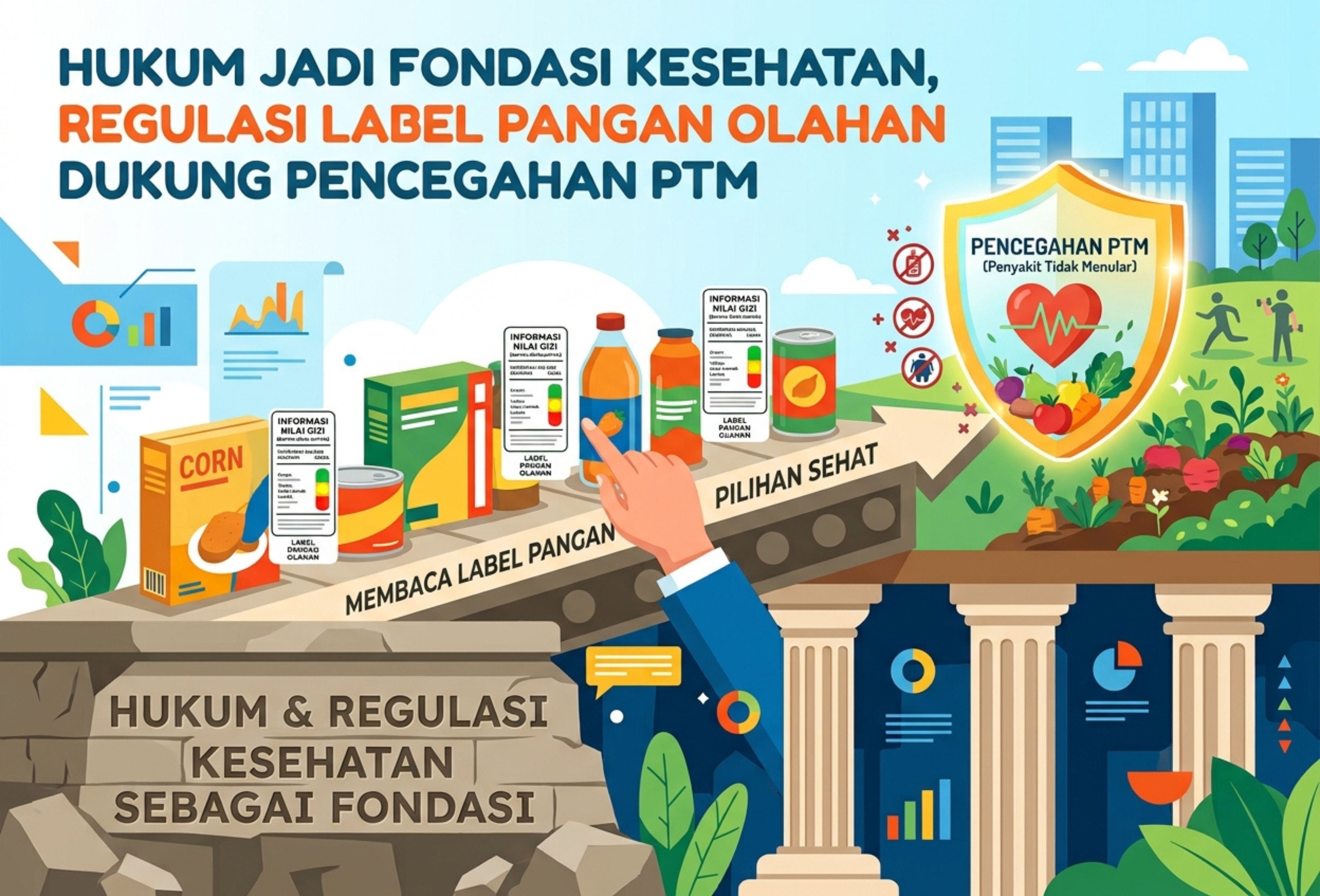 Hukum Jadi Fondasi Kesehatan, Regulasi Label Pangan Olahan Dukung Pencegahan PTM